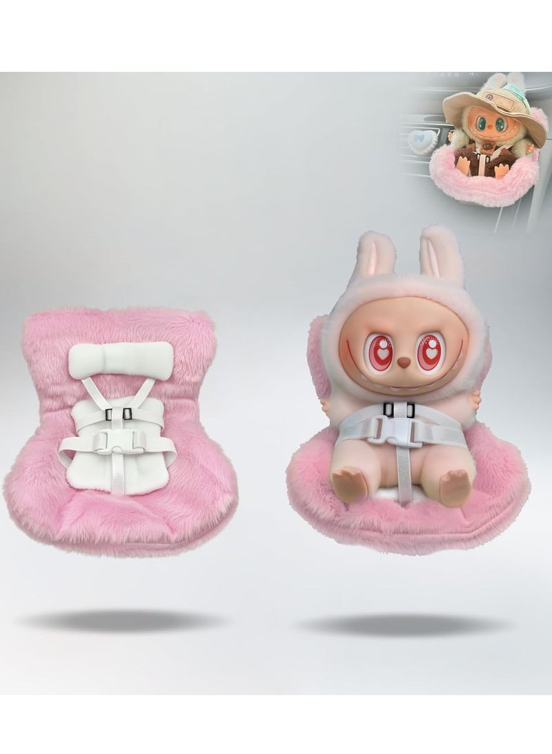 Baby car safety seat labubu car safety seat Baby car safe and comfortable road seat Plush accessories car seat