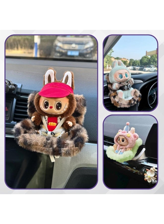 Baby car safety seat labubu car safety seat Baby car safe and comfortable road seat Plush accessories car seat
