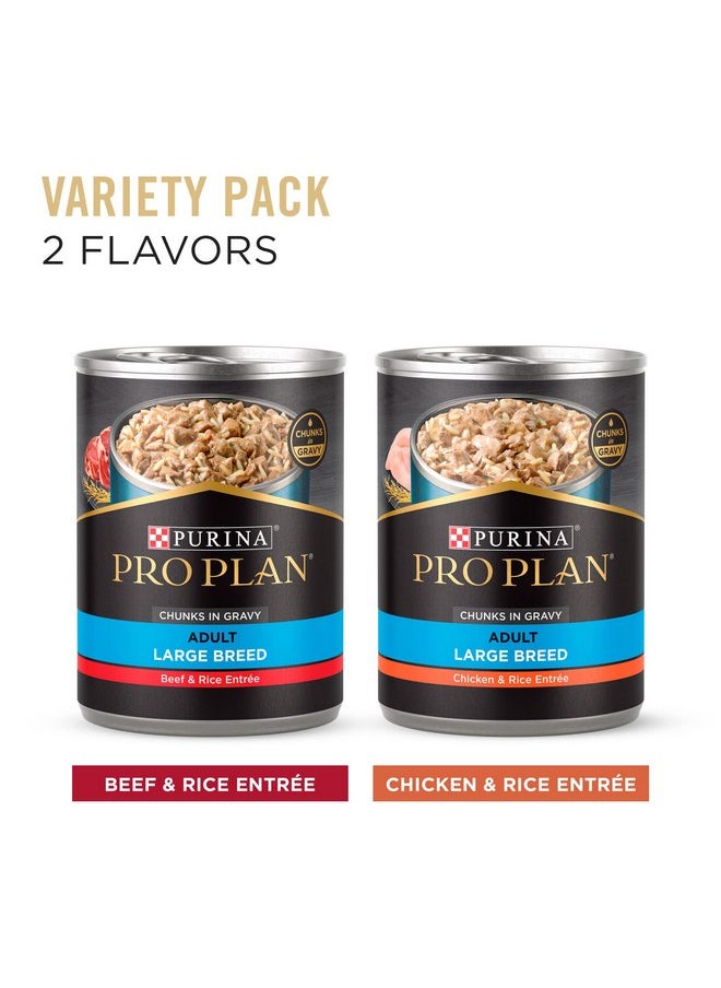 Purina Pro Plan Specialized Large Breed Chicken and Rice and Beef and Rice in Gravy 12ct High Protein Wet Dog Food Variety Pack - (Pack of 12) 13 oz. Cans - pzsku/Z360E523D3A827AFDDA7DZ/45/_/1737031544/138cc887-5c5a-48d7-94f1-f54be22f21dd