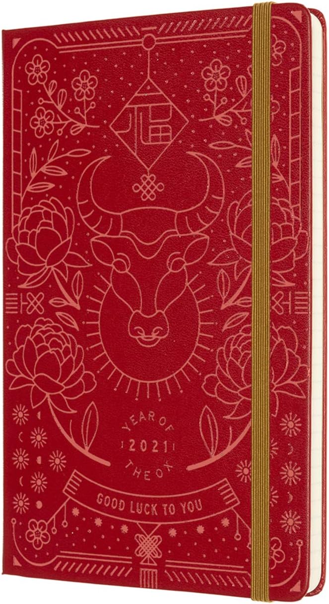Moleskine Limited Edition Notebook Year of The Ox,2021 Large, Red, Ruled (5 x 8.25) - Image 2