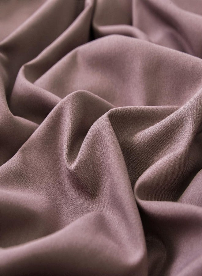 CLOTHKNOW Dusty Purple Full Size Comforter Sets 3Pcs Pale Mauve Bedding Comforter Sets Soft All Season Women Girls Comforter with 2 x Pillow Cases - Image 5