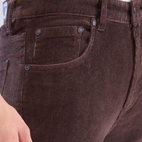 Spykar Regular Fit Cotton Brown Trousers for Men (Size: 34)-MTR5P2BD008-Bison Brown - Image 5