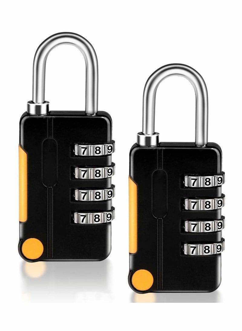 Combination Padlocks, Luggage Lock Suitcase Locks, 2 Pack Small Waterproof Padlocks, 4 Digit Code Security Locks for School Gym Locker, Gate, Shed, Tool Boxes, Fences - Image 1