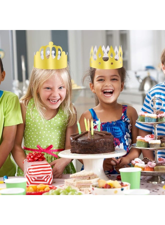 TUPARKA 30 Pcs Paper Crown Golden King Crowns Gold Foil Party Crown Hat Cap for Birthday Celebration Baby Shower Photo Props - Image 3