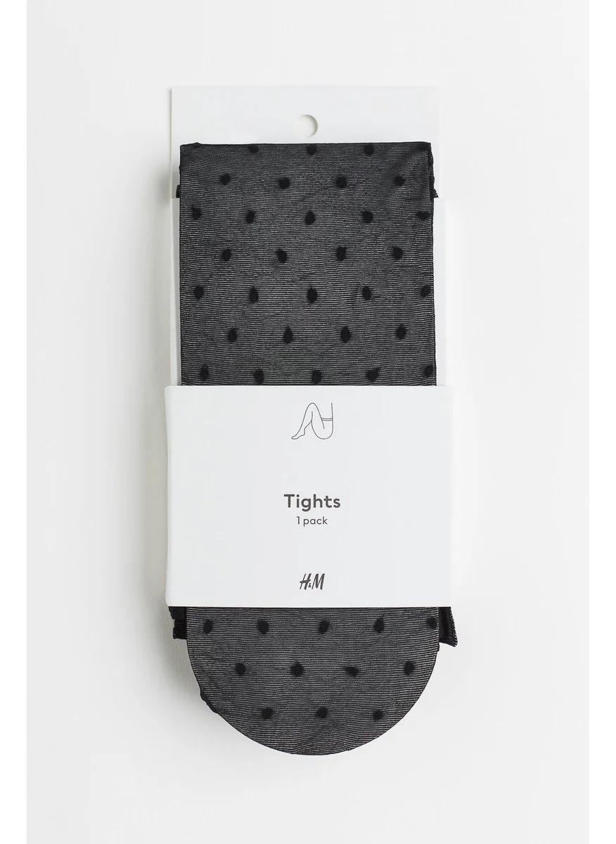 H&M 40 Denier Spotted Tights