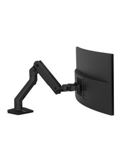Ergotron 45-475-224 HX Single Ultrawide Monitor Arm, VESA Desk Mount for Monitors Up to 49 inches, 9.1 to 19.1 kg, Less Than 6 Inch Display Depth Matte Black.
