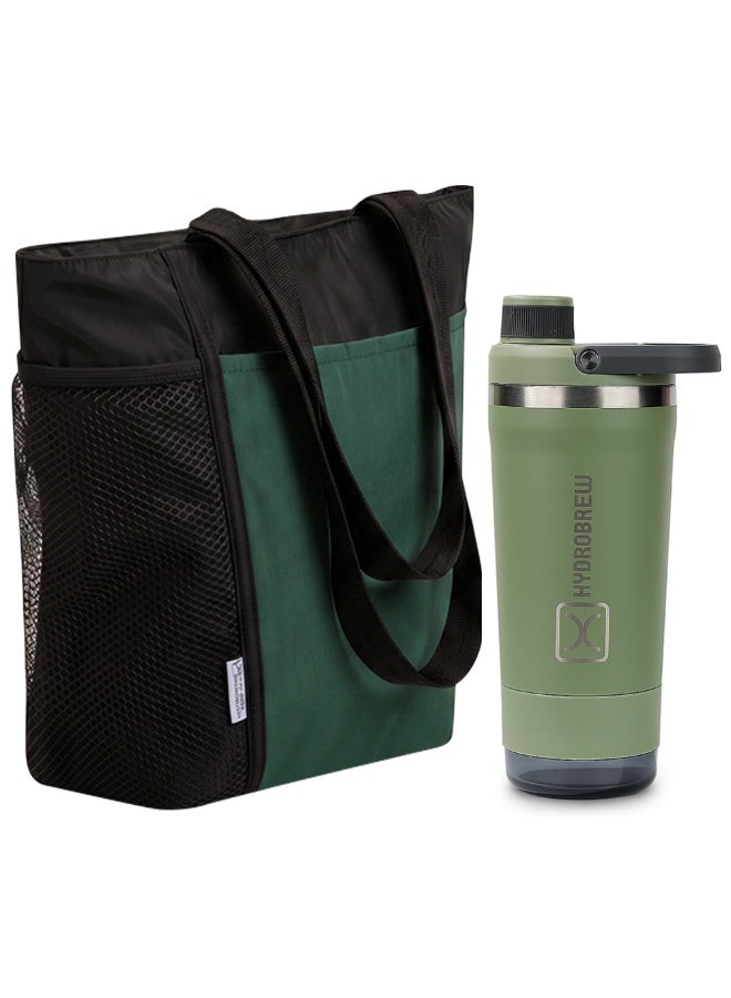 Hydrobrew Sip Core 720ml Stainless Steel Bottle w/ Lunch Bag | Insulated Bottle w/ Storage Container – Urban Stone - Image 1