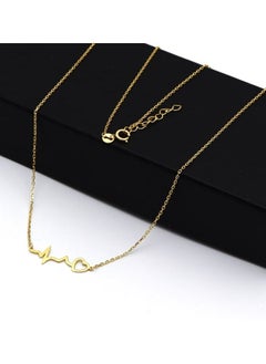 Gold Zone Real Gold Heart Beat Necklace  - Image 3