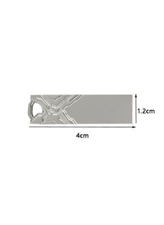 BURAQ Jg1 USB 2.0 High-Speed Metal Engraving Car USB Flash Drives, Capacity: 32GB(White)  - Image 2