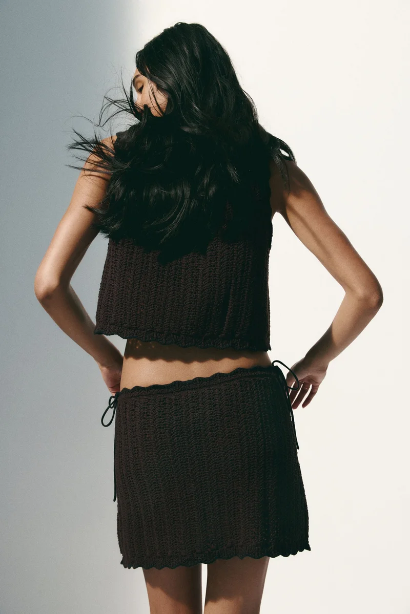 H&M Crochet-look beach skirt