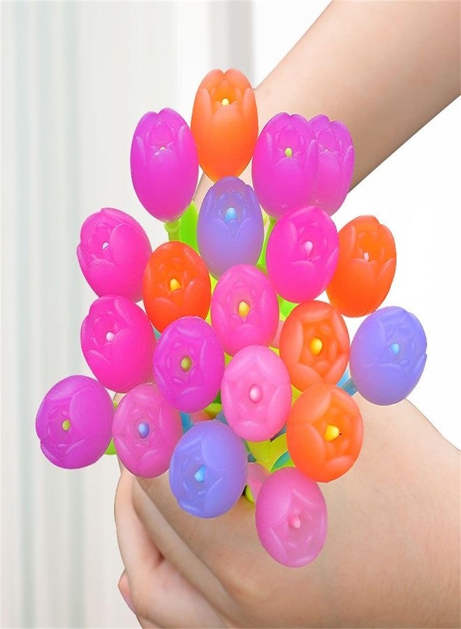 YYaaloa Color Changing Tulip Flower Pens 32pcs Novely Fun Tulip Gel Ink Pen Bulk for Birthday Party Office Presents (Tulip 32pcs) - Image 4