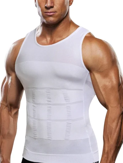 Tezzgelsin Men's Body Shaper Chest and Belly Toning Firming Breathable Athlete Corset