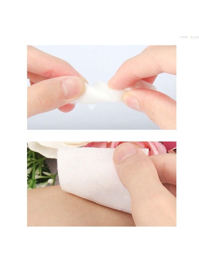 ericotry Ericotry 1200Pcs Makeup Facial Cotton Pads Soft Lint Free Face Cleaning Pads Cosmetic Face Eye Neck Mouth Nail Polish Makeup Remover Accessories Tools  - Image 2