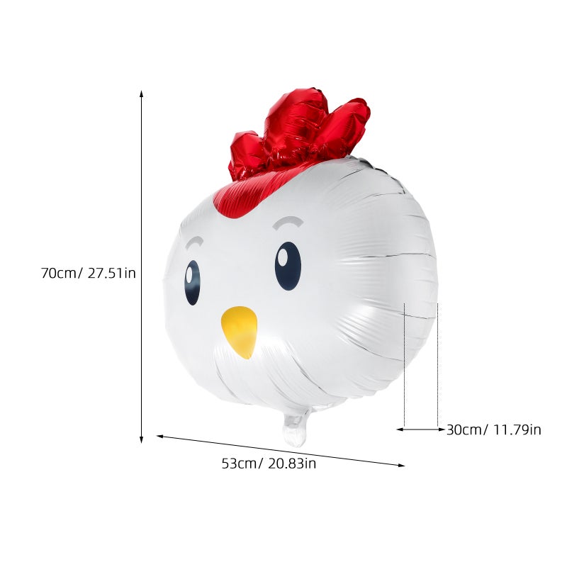 Adorable Chicken Shape Foil Balloon for Birthday Celebrations, Reusable and Sturdy - Image 2