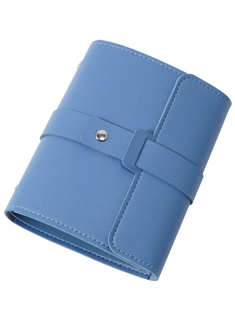 Hiras Travel Jewelry Organizer, Foldable Leather Case Bag for Jewelry, The Organizer of Earrings, Necklaces, Bracelet and Rings  - Image 3