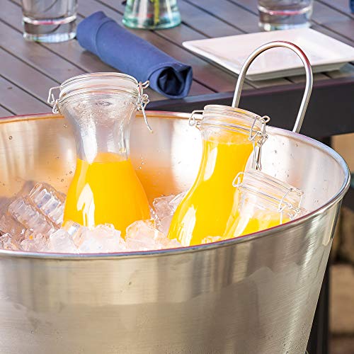 TableCraft RGC34 Cash & Carry Carafe, 34 oz., re-sealable, Silicone Seal, Glass, Transparent, 6 Each per case - Image 4