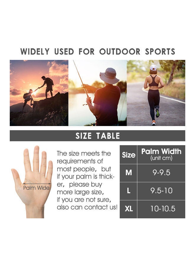 نيبمينينت قفازات بتصميم يغطي نصف الأصابع مضادة للانزلاق ومناسبة لركوب الدراجات - Image 2