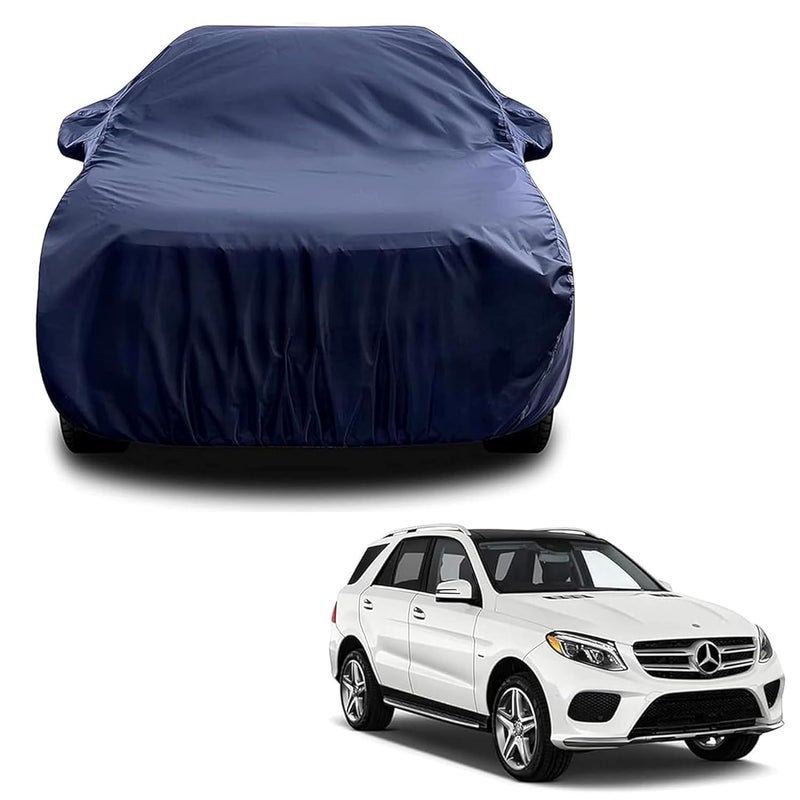 sulfar 100% Water Resistant Car Body Cover Compatible with Mirror for Mercedes Benz GLE (Triple Stitched, Full Bottom Elastic, Navy Blue) - Image 1