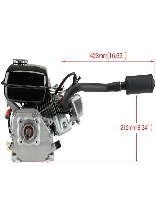 FVRITO Exhaust Pipe Muffler Silencer Kit for Non Hemi Predator 212cc 196cc 6.5hp Coleman Powersports KT196 CK196 RTK200 BK200 Go Kart TrailMaster Hammerhead 80T GX160 GX200 Clone Engines Parts Black - Image 3