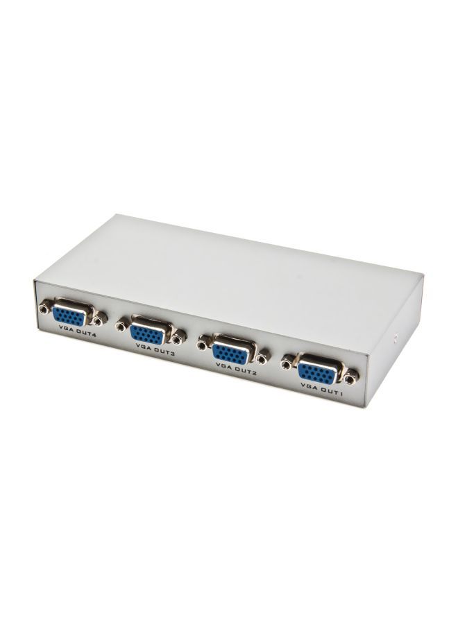 NIBEMINENT 4-Port VGA Splitter White - Image 3