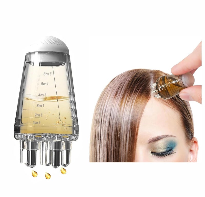 Toxen Toxen Scalp Applicator Comb Hair Oil Applicator Bottle Brush Hair Comb for Scalp Massager and Hair Growth Care Head Fluid Brush for Essential Oil Hair Treatment Pack of 2 - Image 1