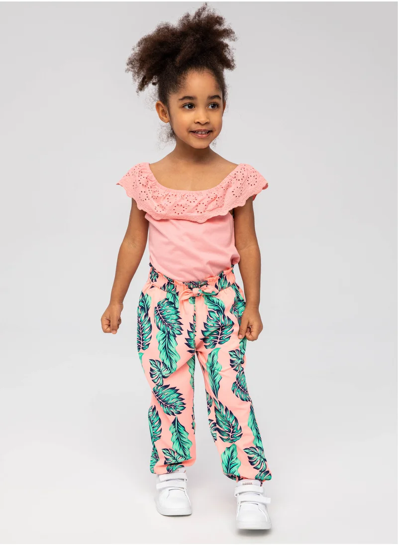MINOTI Kids Girls Off The Shoulder Top
