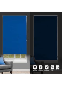 Deco Window Deco Window 100 Blackout Roller Blinds for Windows 40 Inch W X 84 Inch H Royal Blue Sun UV Protection Glare Resistant for Home Office  - Image 3