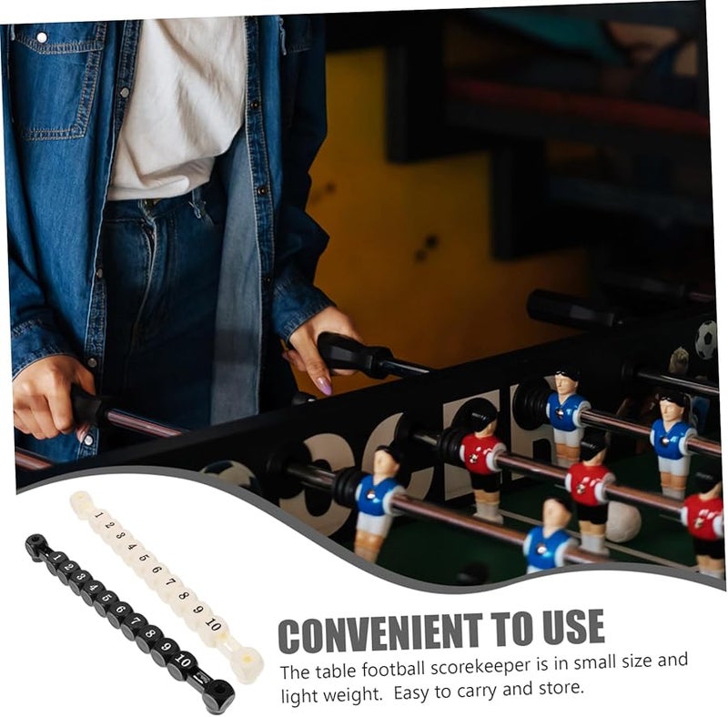 2Pcs Black Foosball Score Counters Scorekeeper Bars For Table Football Game - Image 5