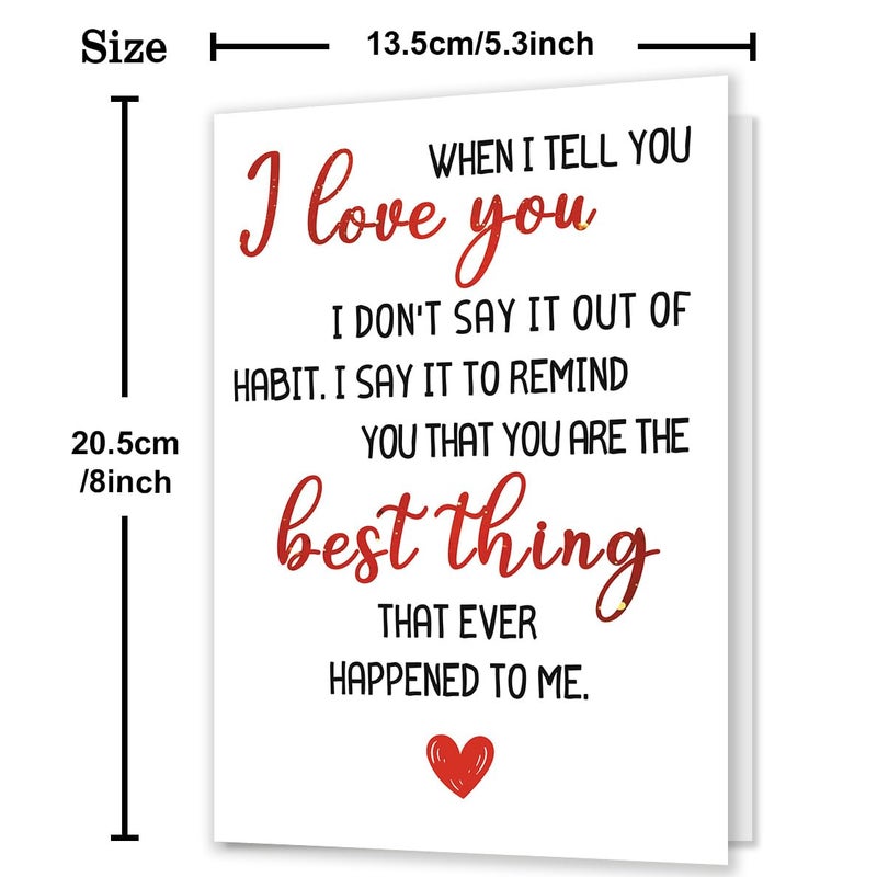 HEJOYN Happy Birthday Card & Gifts for Men Husband Boyfriend Wife Girlfriend Him Her Women, Funny Bday Card, Romantic Birthday Decorations - Image 3