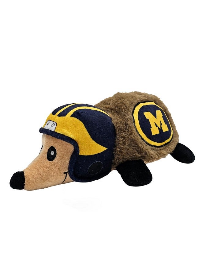 Pets First NCAA Michigan Wolverines Plush Hedgehog Toy for Dogs & Cats, Cool Soft Pet Toy for Fun and Interactive Play, Dog Chew Toy with Squeaker, Licensed Hot Pet Toy - Image 2