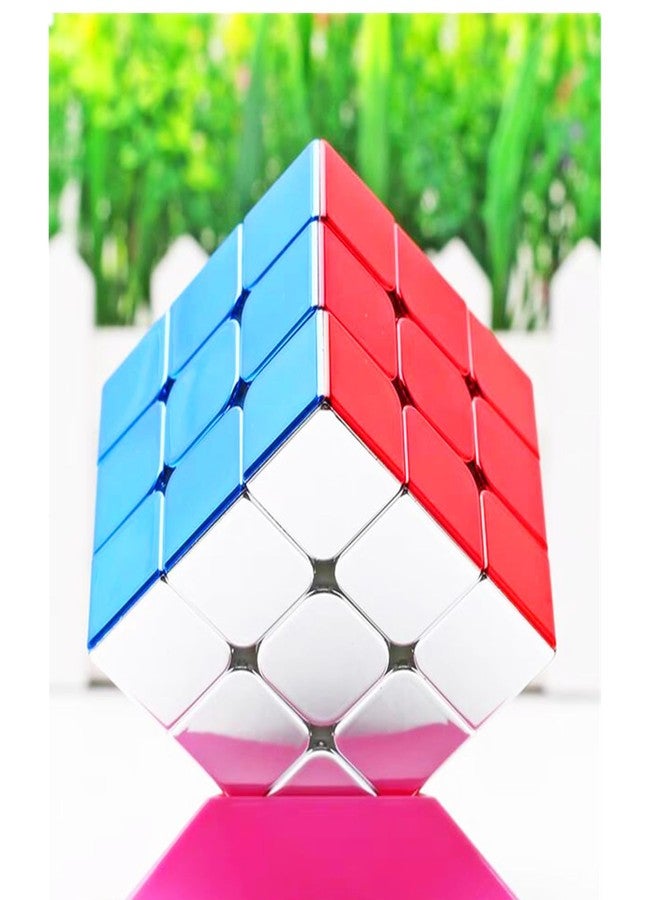 Cuberspeed Moyu Meilong 3x3x3 Reflective Metallic Mirror Shiny Stickerless Speed Cube 3x3 Metallic Magic Cube Puzzle Toys - Image 1
