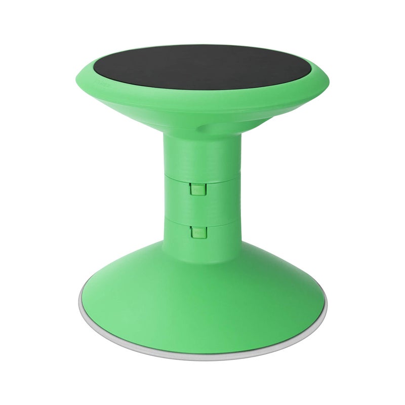 Storex Wiggle Stool  Active Flexible Seating for Classroom and Home Study Adjustable 1218 Inch Height Green 00304U01C