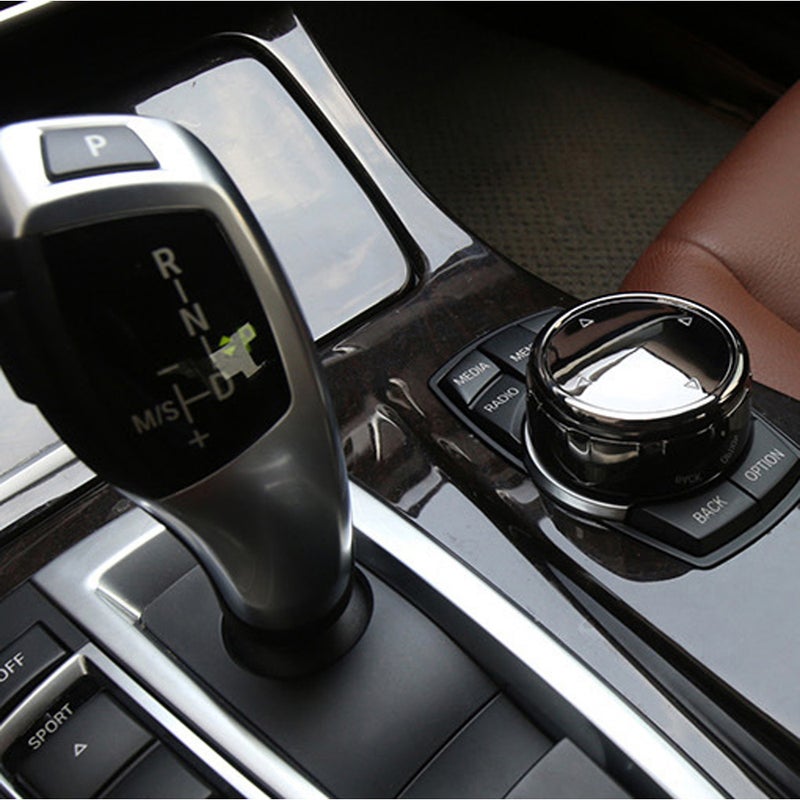 Control Knob Cover: Black ABS Imitation Ceramic Texture - Comfortable Raised Design, Secure Integrated Clip Installation for Car Interior F10, F30, 3-Series, 5-Series, X3, X5 - Image 5