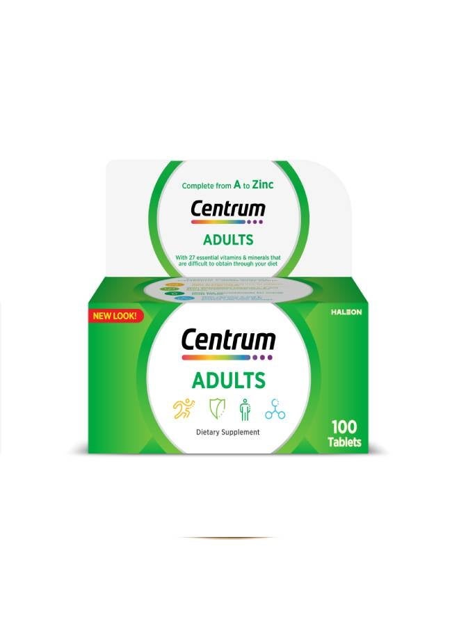 Centrum 100 Tablets- Centrum A to Zinc Multivitamin for Adults with Lutein – Includes Vitamins B, C, D & Essential Minerals & Centrum Silver With Lutein, 100 Tablets, Specially formulated for Adults 50+ Bundle - Image 2