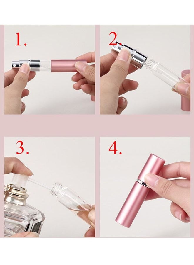 ZCM-HAPPY 7 pieces Refillable Perfume Atomizer Bottle Set Portable Recycling Small Spray Bottle 5 ml  - Image 3