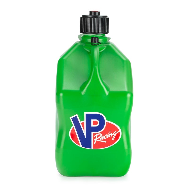 VP Racing 55 Gallon Square Motorsport Storage Container Green  Includes Jug Lid and Vent Cap
