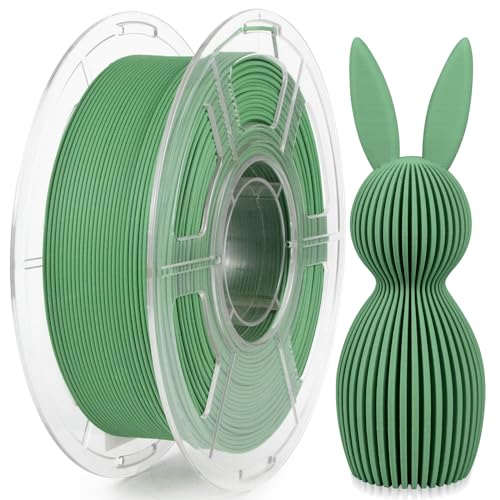 iSANMATE High Speed Matte PLA+ 3D Printer Filament, Matte Army Green PLA+ Filament 1.75mm Designed for High Speed 30-600mm/s, Fast Printing Speed PLA, Dimensional Accuracy ±0.02mm, 1kg Spool (2.2lbs) - Image 1