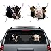Mimeile Cow Car Sticker Animal Crack Car Decals 2 Pcs Funny Cow Window Clings Vinyl Static Sticker Realistic Pet Waterproof Truck Farm Auto Decoration from SJZHINENG - Image 2