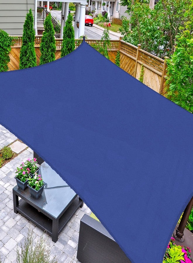 AsterOutdoor Sun Shade Sail Rectangle 8' x 12' UV Block Canopy for Patio Backyard Lawn Garden Outdoor Activities, Blue - Image 1