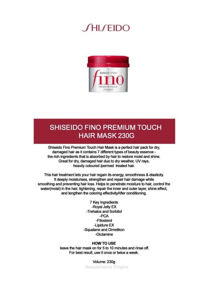 Fino Premium Touch Hair Treatment Mask (Original - Made in Japan) 230g - pzsku/Z36108C9A96DD8F1A34C6Z/45/_/1740982768/7d563945-6eeb-464a-bee7-6094d8bf9495