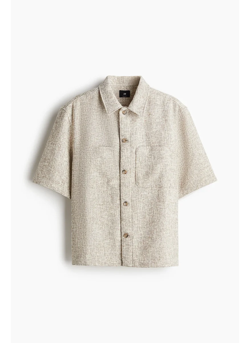 H&M Regular Fit Tweed Shirt