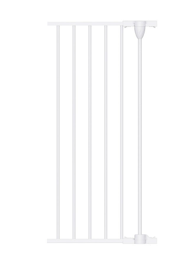 Babelio 16" Baby Gate Extension for Foldable Extra Wide Gates, 30" Tall Metal Dog Fence Extension, White - Image 1