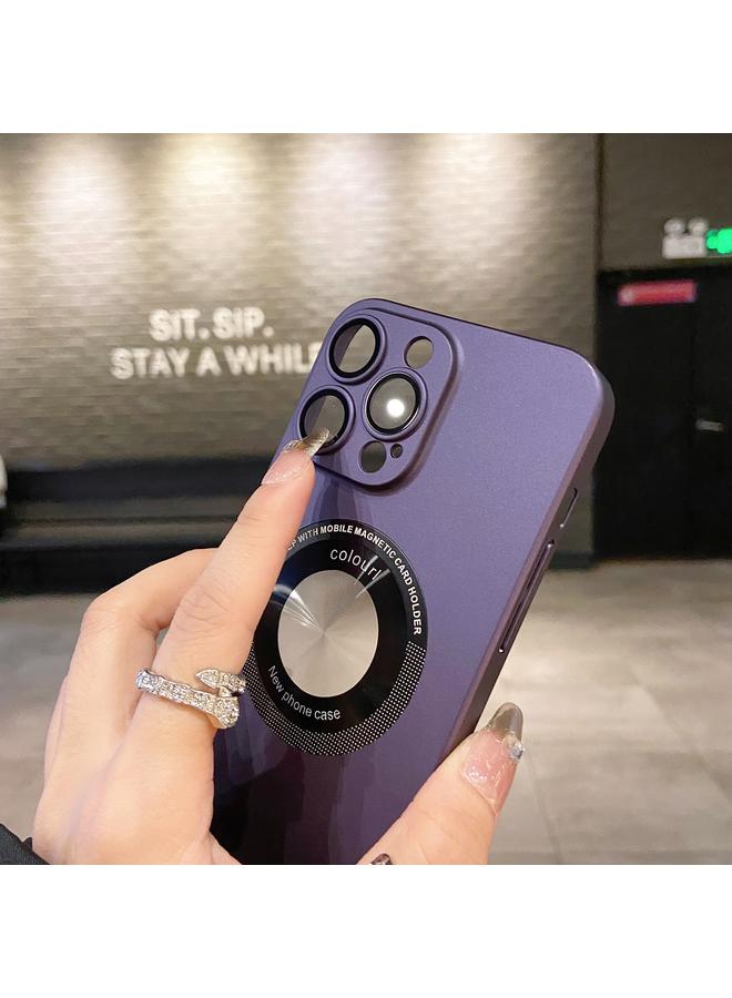 Zaboon Case For iPhone 12 Pro Max Electroplating Oil Injection Magsafe Magnetic PC Phone Case - Image 3