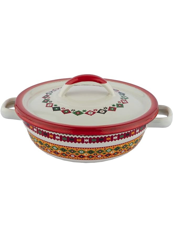 Alsaif - Enamelware Traditional Badia Date Bowl Size 18Cm - Image 1