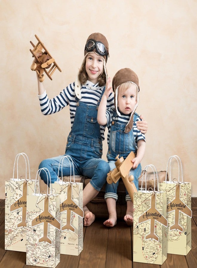 12 كيس ورقي بتصميم خريطة العالم الكلاسيكية، مثالية لحفلات التخرج، وحفلات التخرج، وحفلات السفر، وحفلات يوم الأرض، وحفلات يوم الأرض، وحفلات يوم الأرض، وحفلات يوم الأرض، وحفلات تغليف الهدايا، وحفلات عيد الميلاد. - Image 5