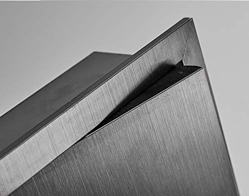 AEGIFT Square Trash and Waste Chute Lid Built-in Countertop- 304 Stainless Steel Balance Flap Cover, Brushed Surface Trash Grommet Swing Trash Can Lid (Silver) - Image 4