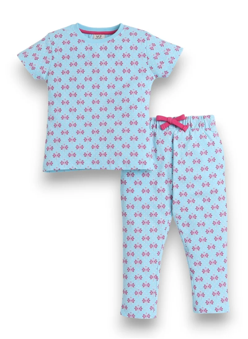 victor and jane Victor and Jane - All-Over Printed T-shirt and Pyjama Set