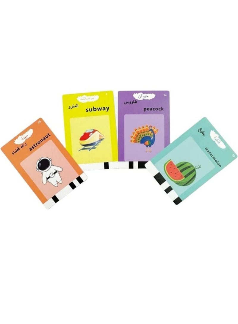 Kid Educational Montessori Preschool Animals Audible Flash Cards for kids 1 to 6 Years .Learning Toys Phonics Talking Flash Cards Device with 112 pcs Double-Sided Cards 224 Words - Image 3