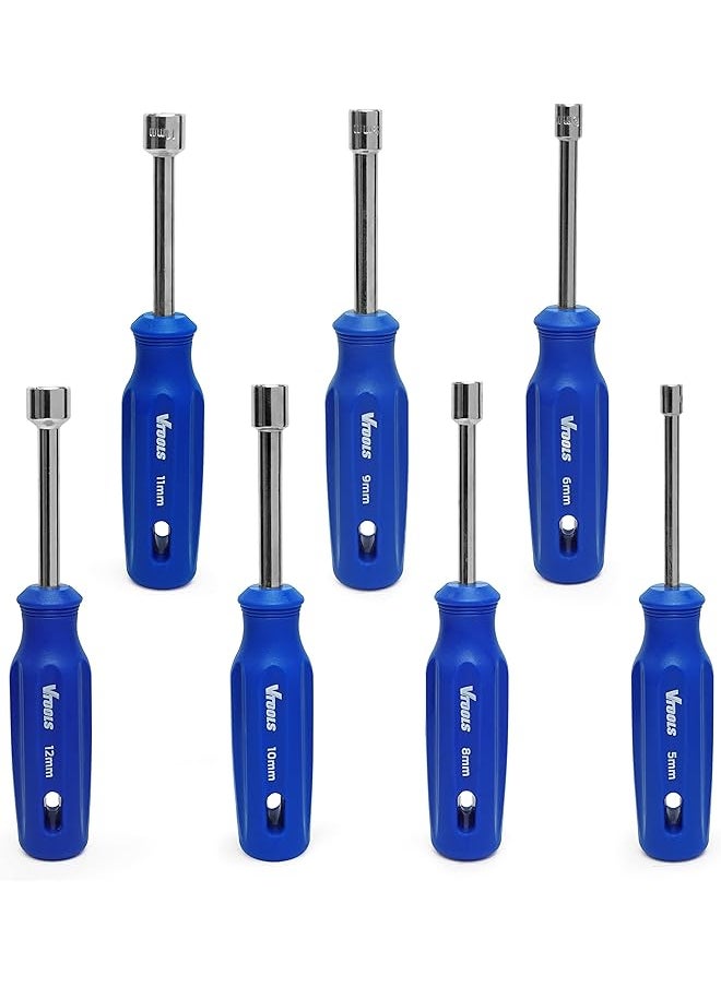 VTOOLS VTOOLS 7Pcs Nut Screwdriver Set, Professional & High-Quality Nut Screwdriver Set for Home Repair, Improvement, VT2171  - Image 1