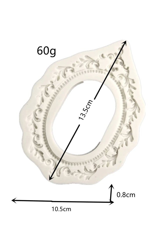 MOANLMY Baroque Style Roller Blind Lace Fudge mold, Curlicues Gum Paste Candy Chocolate Molds for Cake Decorating Sugar Craft Polymer Clay,Cake Border Decoration, Baking Cake, Epoxy Mold - Image 2